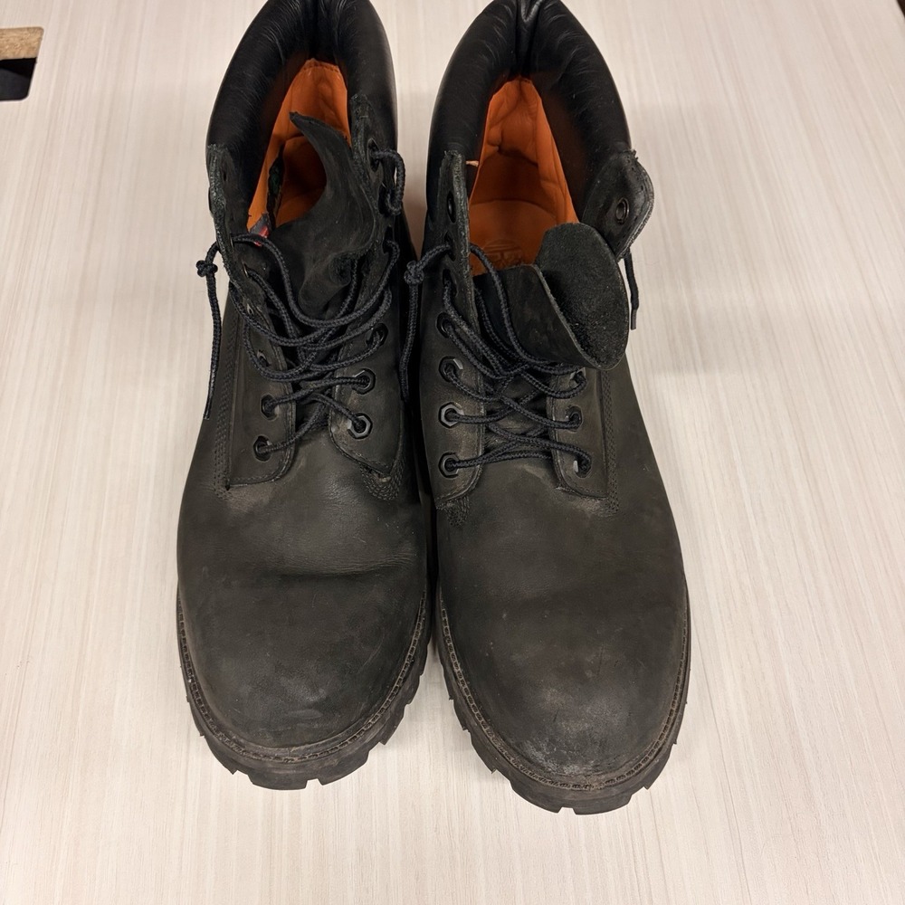 Timberland 10073 Men’s Size 13M Black Leather Waterproof Boots 400g